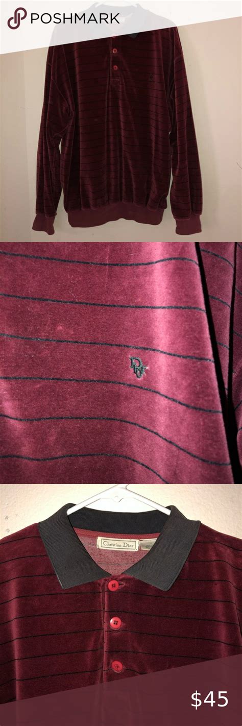 dior velvet polo|dior polo shirts.